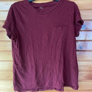 Maroon Madewell Pocket T-shirt